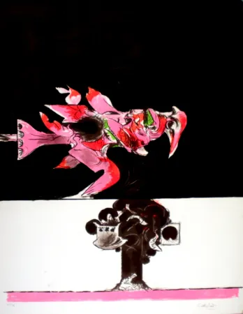 石版画 Sutherland - Oiseau de feu II