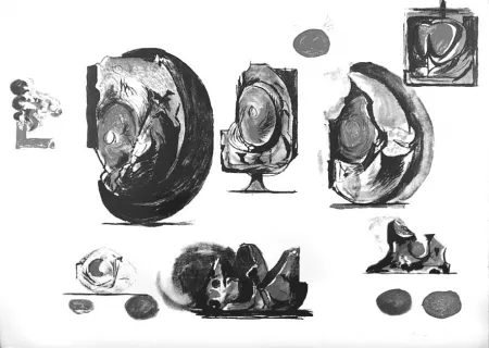 石版画 Sutherland - Planches d'études