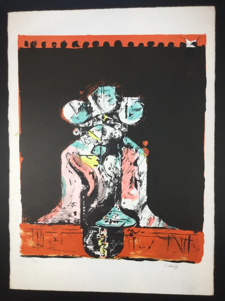 石版画 Sutherland - Roche Tricéphale