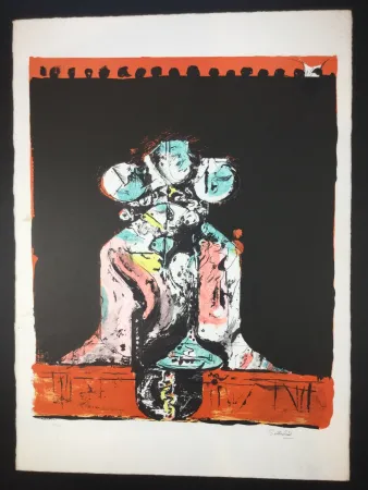 石版画 Sutherland - Roche Tricéphale