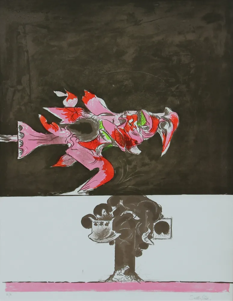 石版画 Sutherland - SENZA TITOLO