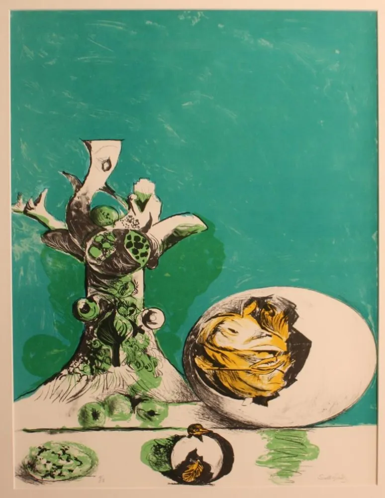 石版画 Sutherland - SENZA TITOLO