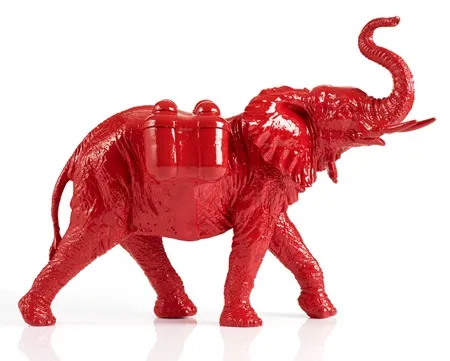 复数作品 Sweetlove - Cloned red Elephant with Waterpacks.