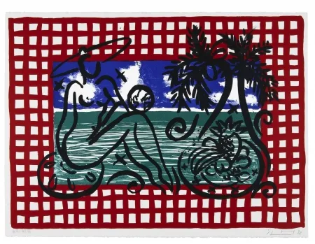 石版画 Szczesny - Bathers on Mustique