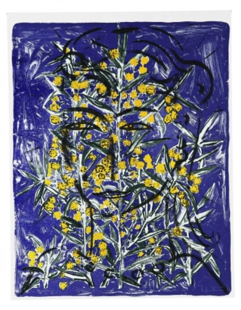 丝网印刷 Szczesny - Eva with Mimosa