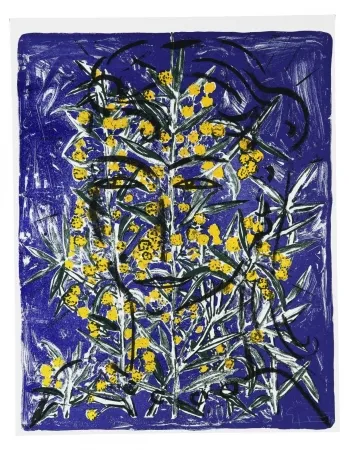 丝网印刷 Szczesny - Eva with Mimosa