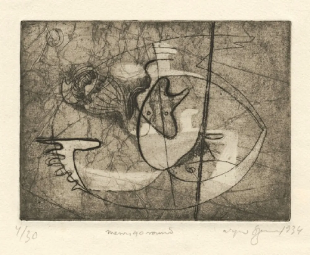 蚀刻版画 Szenes - Merry Go Round