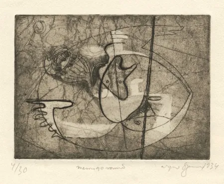 蚀刻版画 Szenes - Merry Go Round