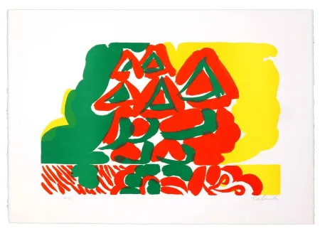 石版画 Tabuchi - Sans Titre