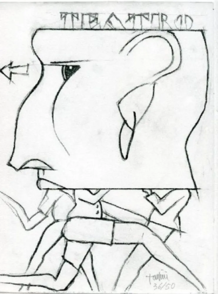 蚀刻版画 Tadini - Senza titolo