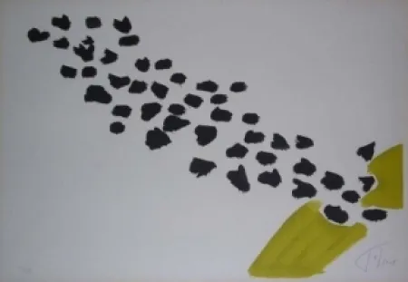 石版画 Tal Coat - VOL D'OISEAUX II