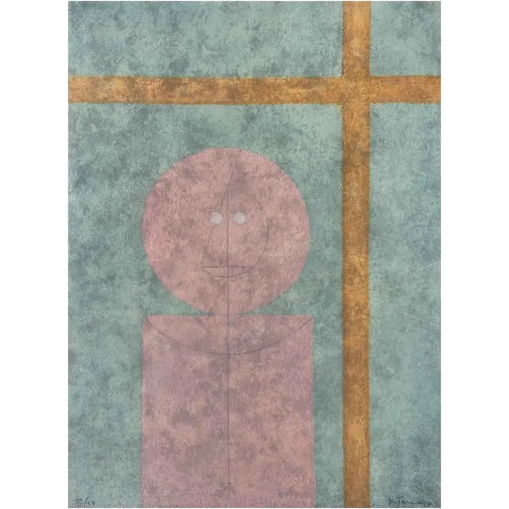 蚀刻版画 Tamayo - Personaje en la ventana