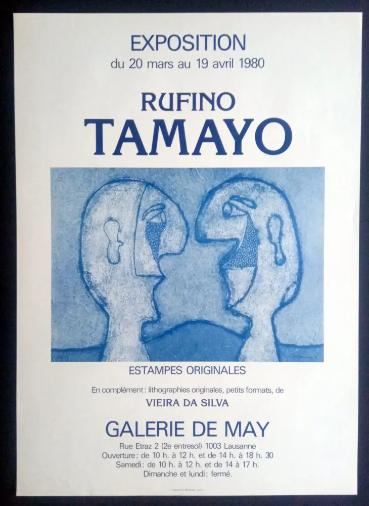 海报 Tamayo - Tamayo - Estampes Originales - Galerie de May 1980