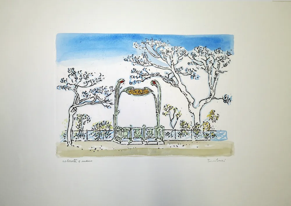 蚀刻版画 Tamburi - Metropolitana