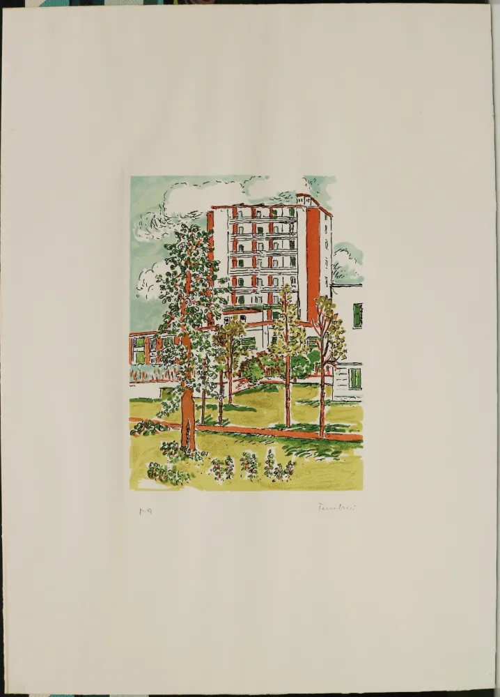 蚀刻版画 Tamburi - Senza titolo