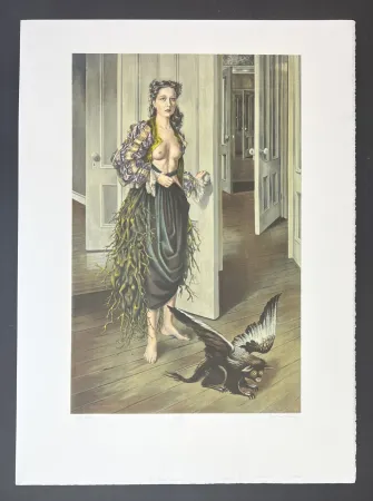 石版画 Tanning - Birthday (Self portrait at age 30)