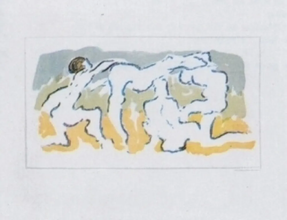 石版画 Tanning - Hommage à Penrose