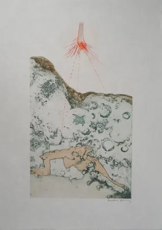 版画 Tanning - Rayons du soleil,