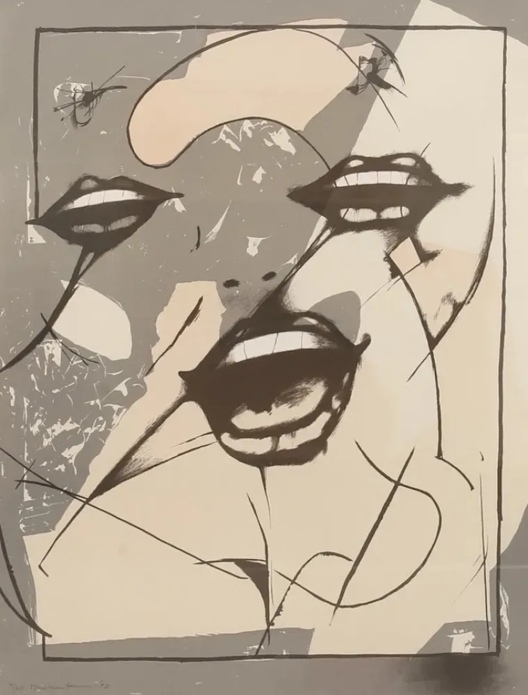 石版画 Tanning - Sin titulo