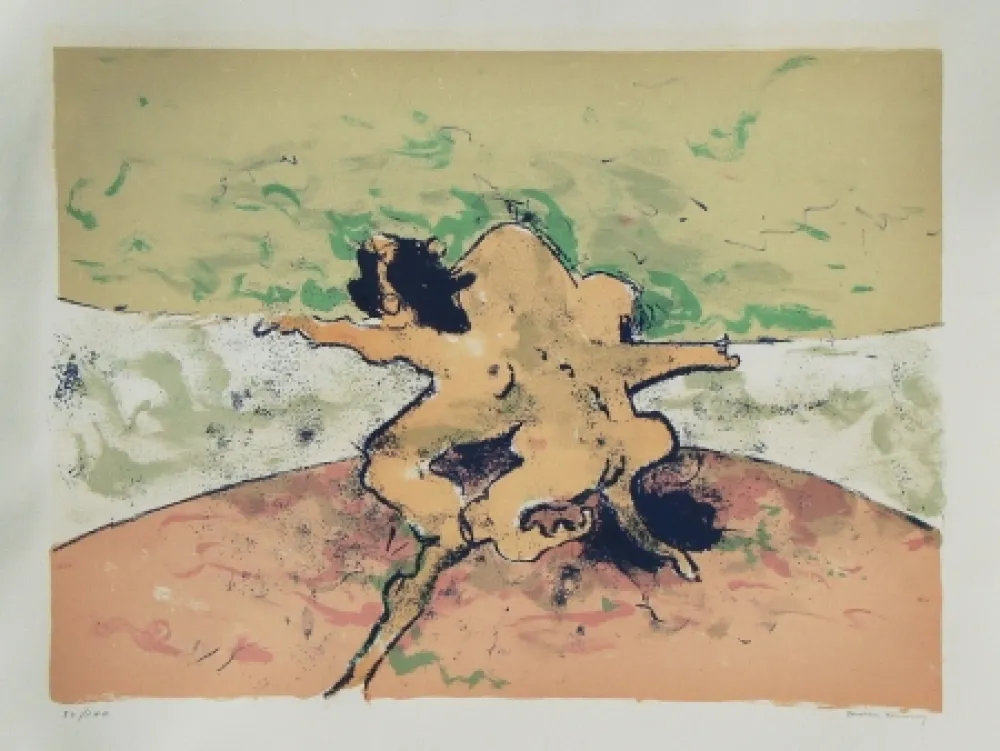 石版画 Tanning - Trouble in paradise