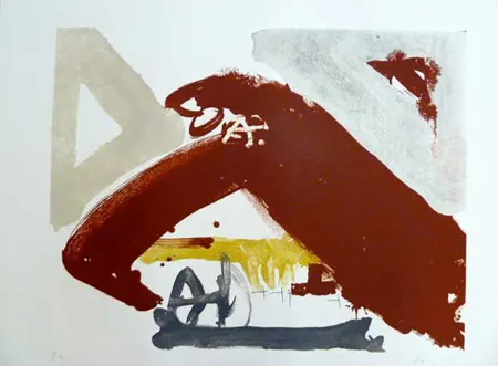 石版画 Tàpies - 618. Sin Título