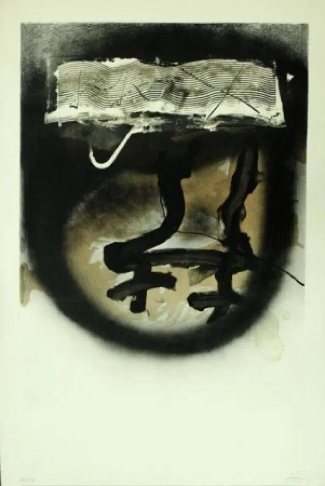 石版画 Tàpies - A.L. EXPOSITION TÀPIES