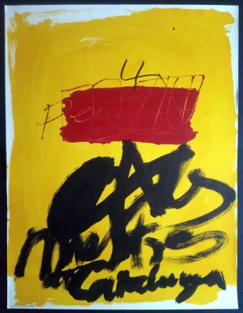 海报 Tàpies - Als mestres de Catalunya