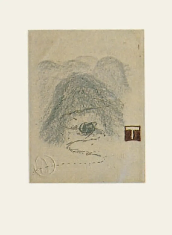 版画 Tàpies - Aparicions 3