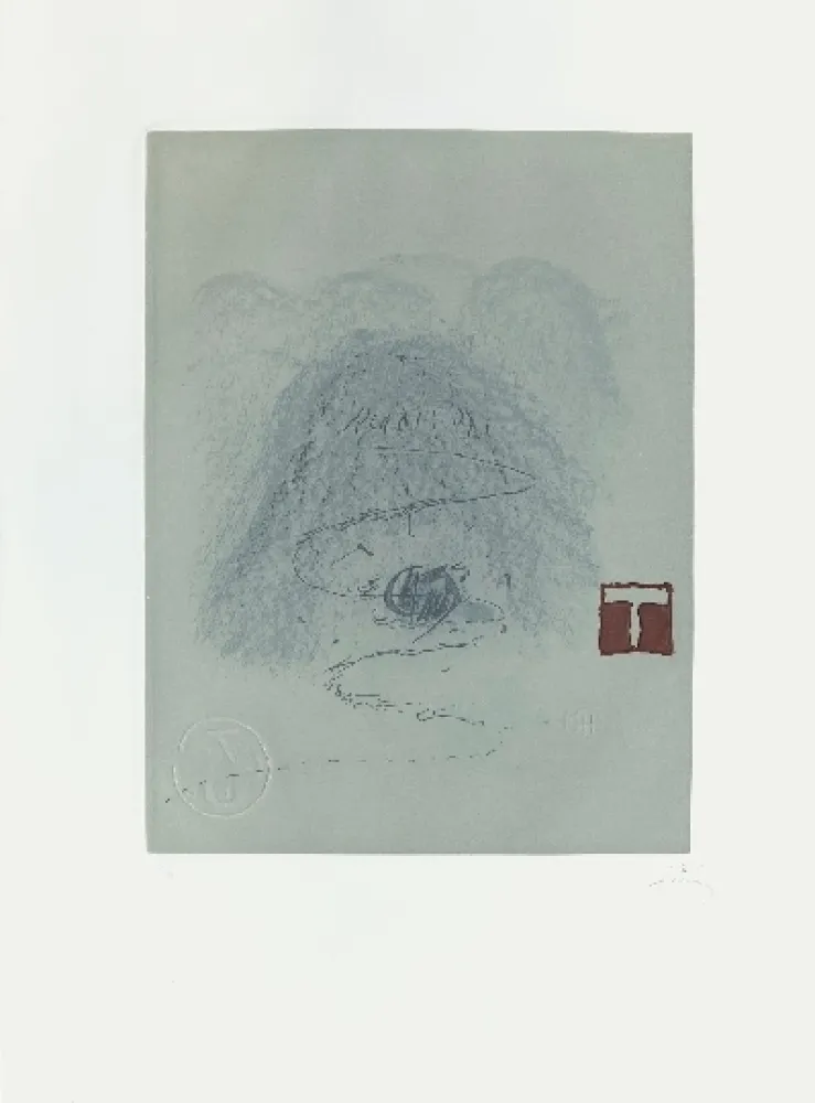 版画 Tàpies - Aparicions 3