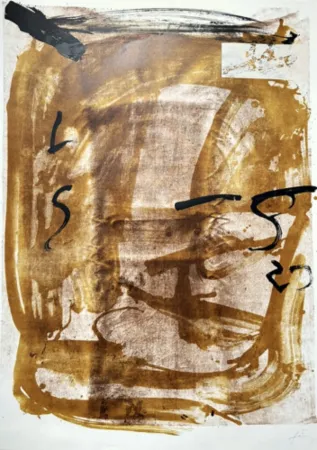 石版画 Tàpies - Apparitions