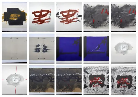 石版画 Tàpies - Artist Book Nocturn Matinal (with complet Portfolio)