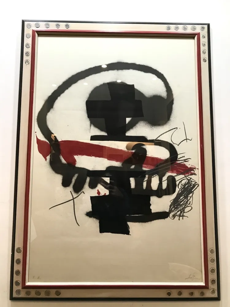 石版画 Tàpies - Ausstellung Tàpies - Milano