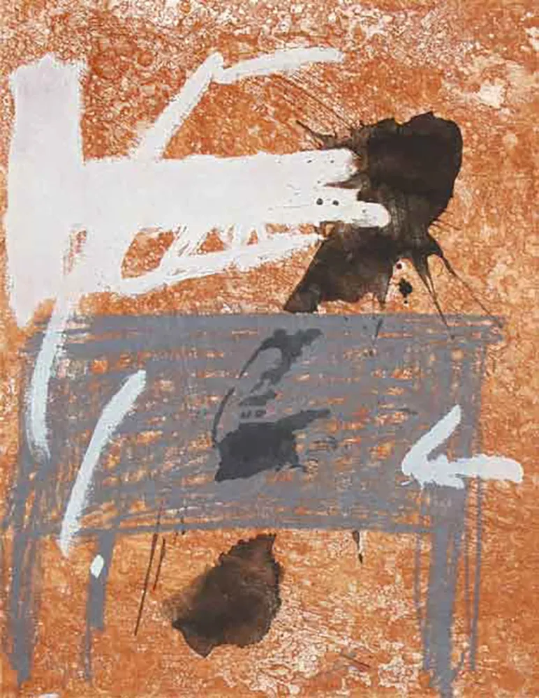 版画 Tàpies - Bois Des Cerfs 2
