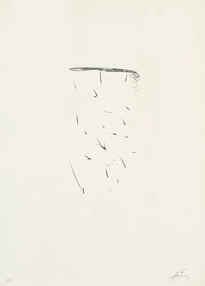 石版画 Tàpies - Clau-11