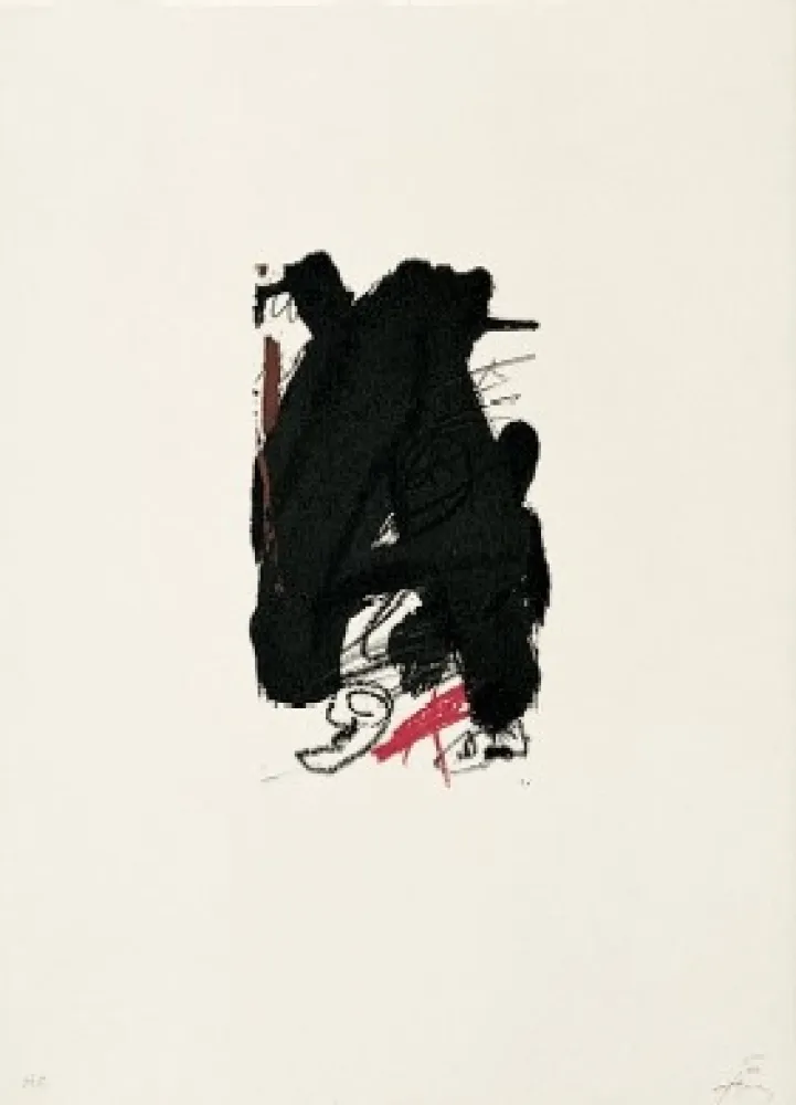 石版画 Tàpies - Clau 6