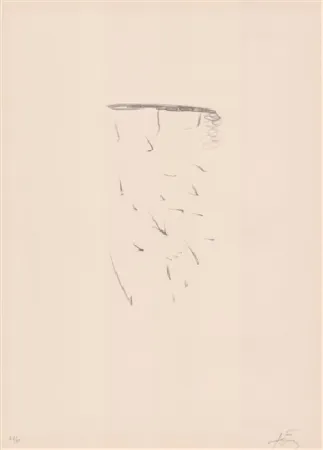 石版画 Tàpies - Clau de foc 11