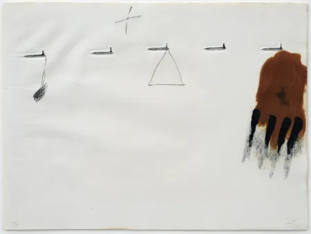 蚀刻版画 Tàpies - Claus i ditades