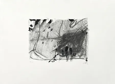 石版画 Tàpies - Composición