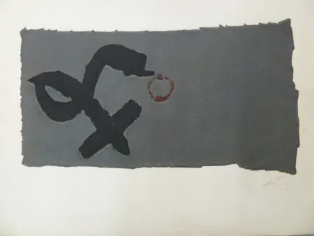 蚀刻版画 Tàpies - CREU DEFORMADA