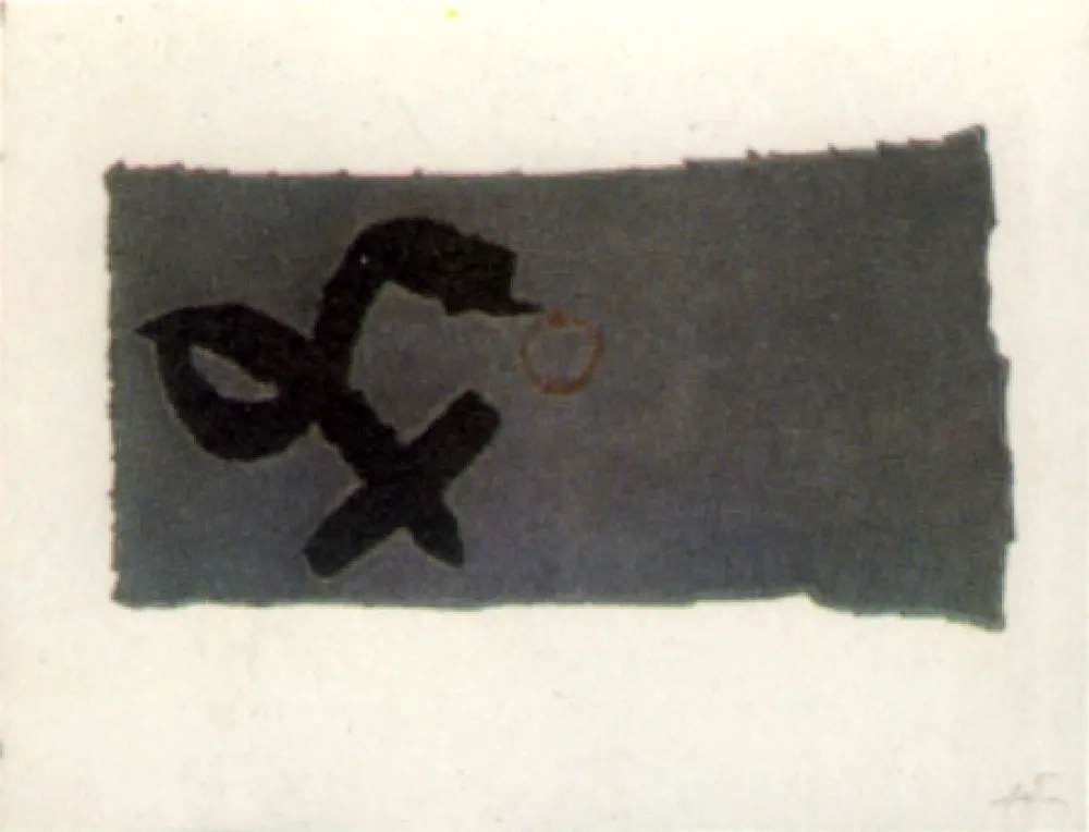版画 Tàpies - Creu deformada