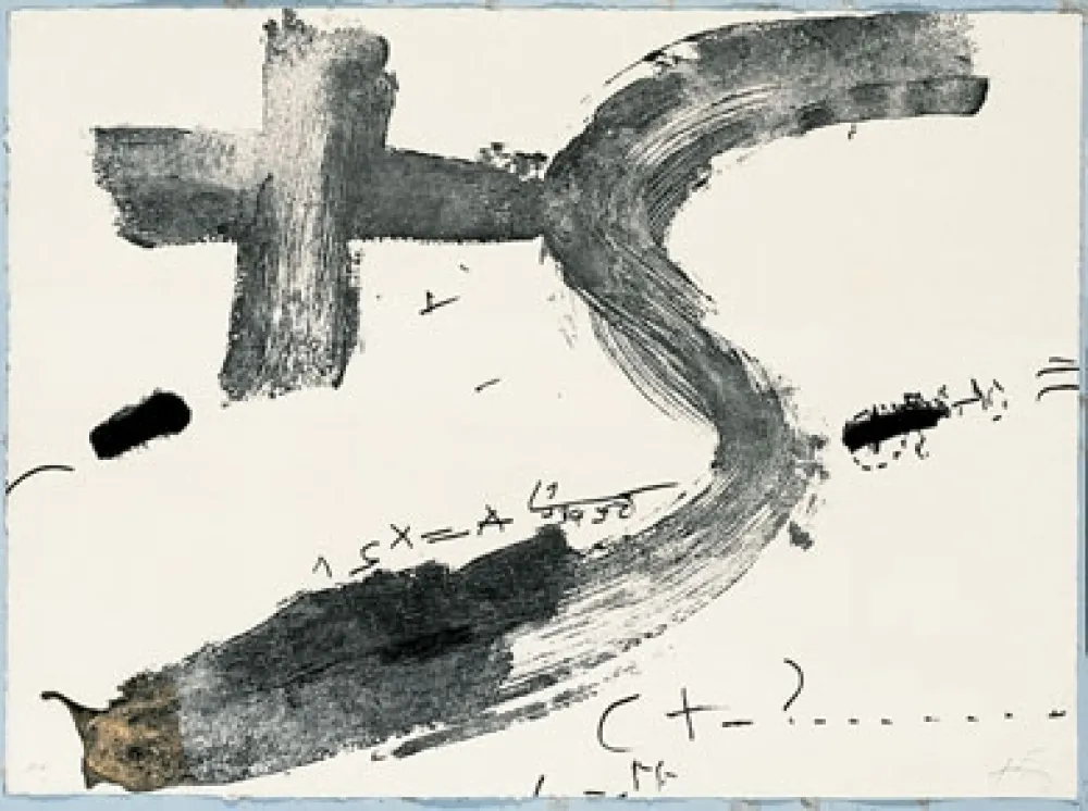 版画 Tàpies - Creu I S