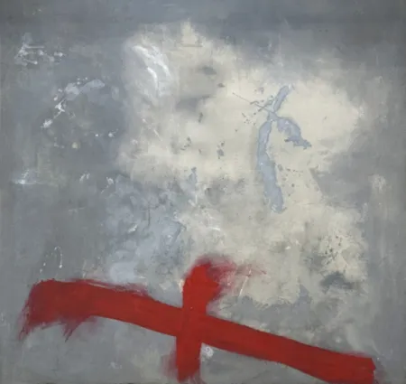 复数作品 Tàpies - Cruz Vermella