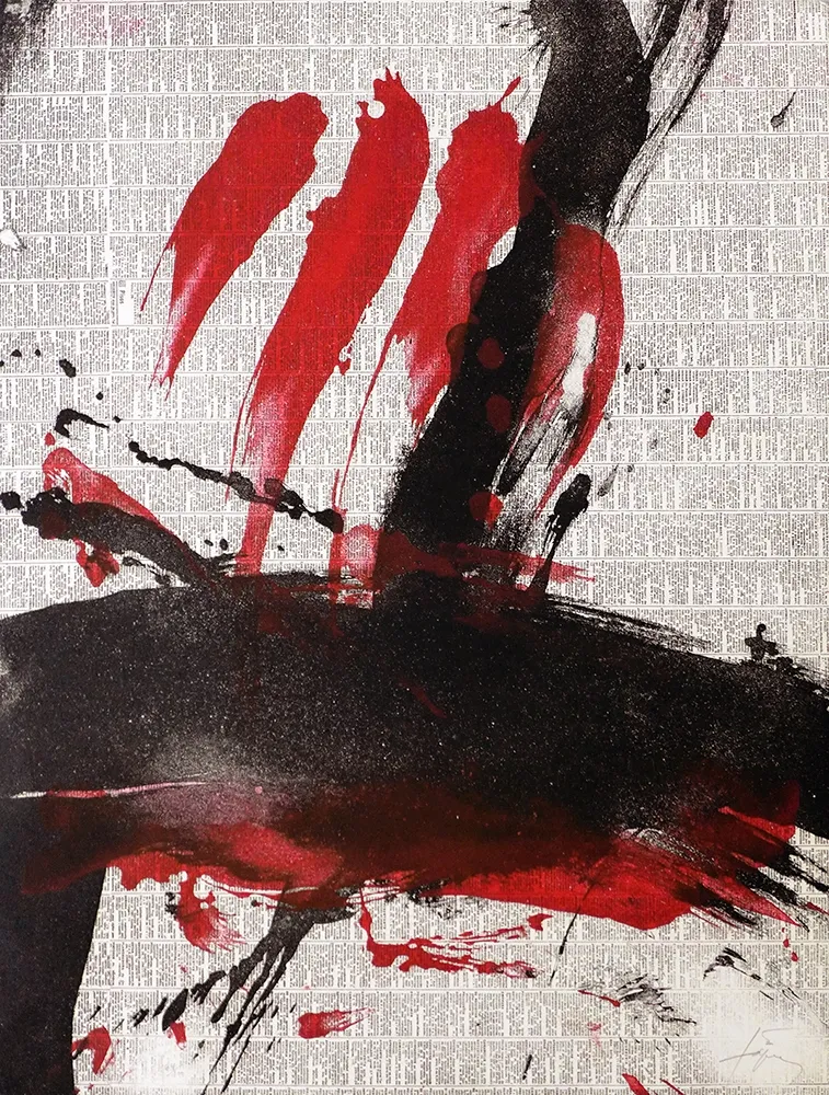 蚀刻版画 Tàpies - Damunt diari