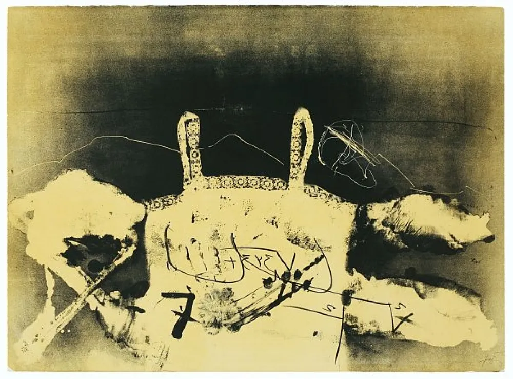 石版画 Tàpies - Dentelle