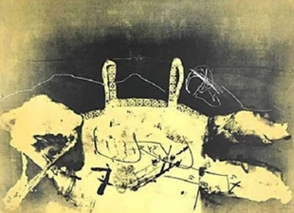 石版画 Tàpies - Dentelle
