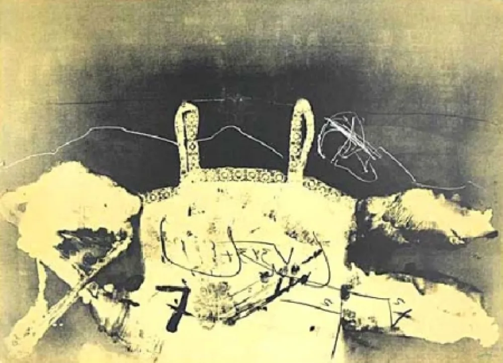 石版画 Tàpies - Dentelle