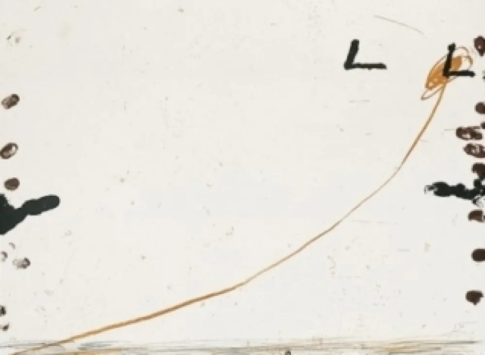 石版画 Tàpies - Dib-1