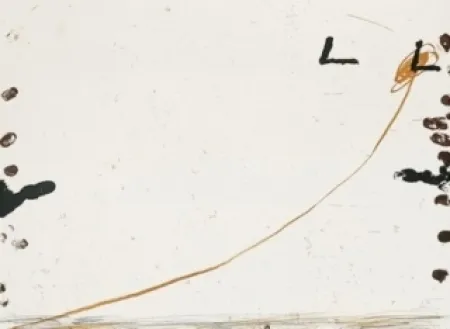 石版画 Tàpies - Dib-1