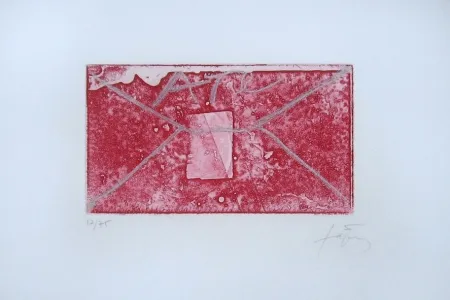 版画 Tàpies - Enveloppe