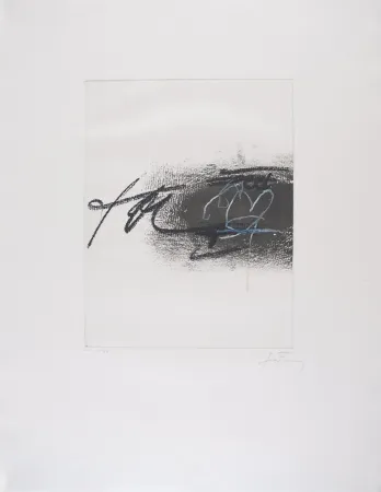 蚀刻版画 Tàpies - EQUATION II